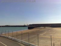 The ramp, where 300-tonnes of flying machine slid into the English Channel without a splash